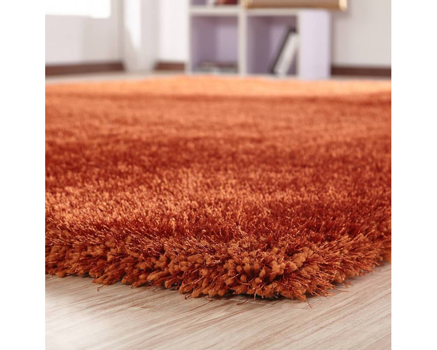 Furnings Chubby Rust Area Rug - 7'L x 5'W x 1"H