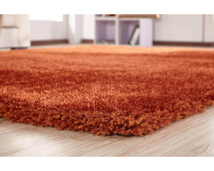 Furnings Chubby Rust Area Rug - 7'L x 5'W x 1"H