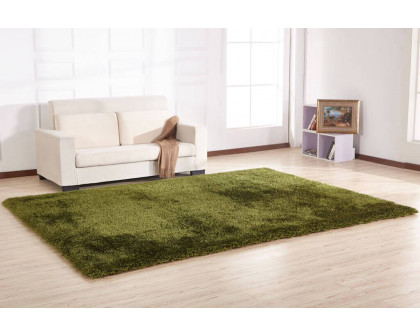 Furnings Chubby Green Area Rug - 7'L x 5'W x 1"H