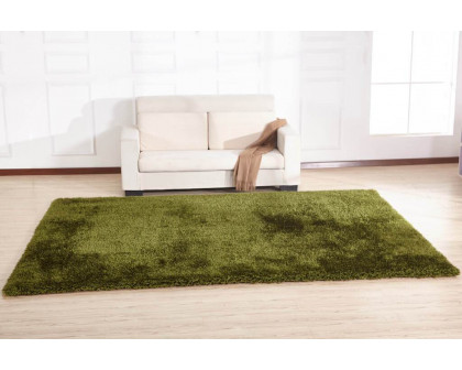 Furnings Chubby Green Area Rug - 7'L x 5'W x 1"H