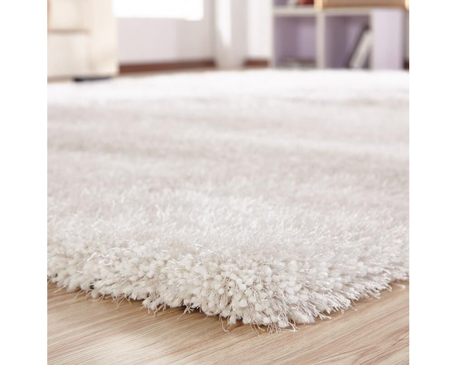 Furnings Chubby White Area Rug - 7'L x 5'W x 1"H