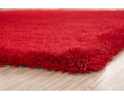 Furnings Chubby Red Area Rug - 7'L x 5'W x 1"H