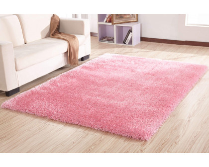 Furnings Chubby Pink Area Rug - 7'L x 5'W x 1"H