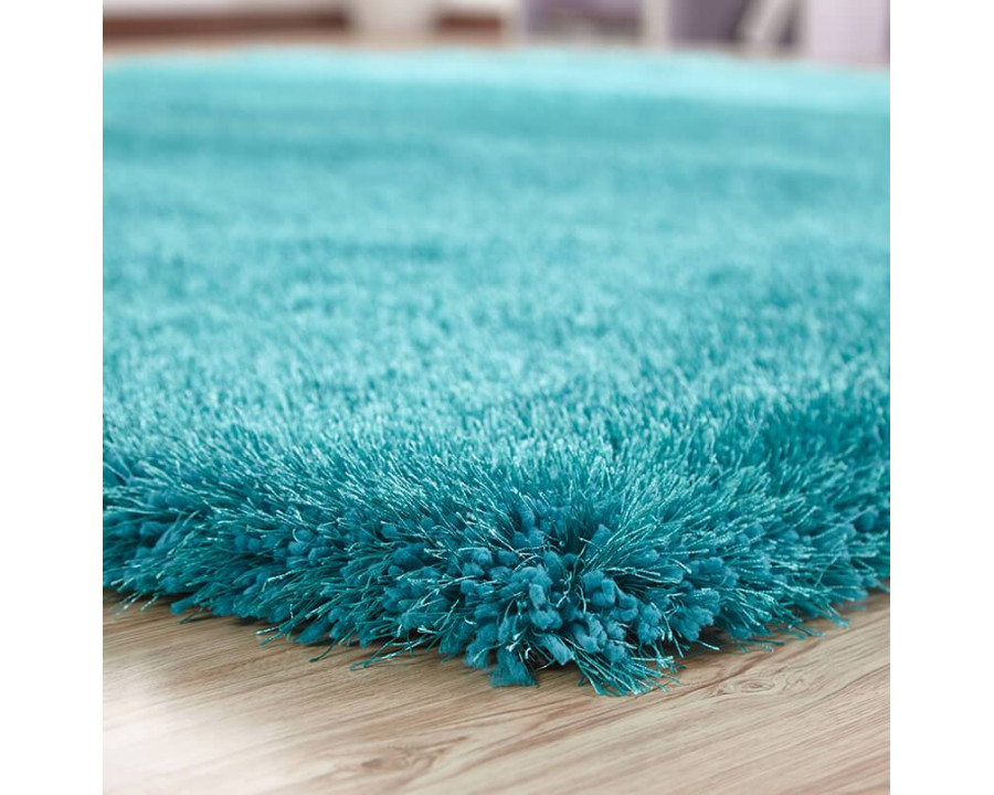 Furnings Chubby Turquoise Area Rug - 7'L x 5'W x 1"H