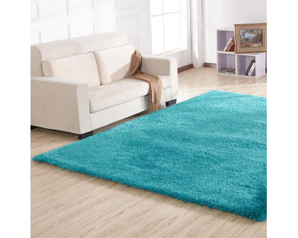 Furnings Chubby Turquoise Area Rug - 7'L x 5'W x 1"H