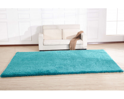 Furnings Chubby Turquoise Area Rug - 7'L x 5'W x 1"H