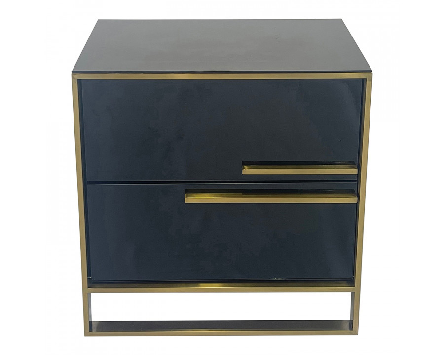 Furnings - Black and Gold End Table