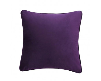 Furnings - Crystal Encrusted Purple Velvet Accent Pillow