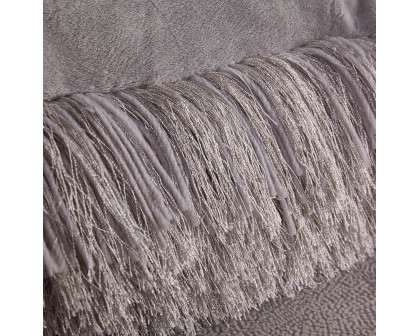 Furnings - Decorative Shaggy Pillow in Gray