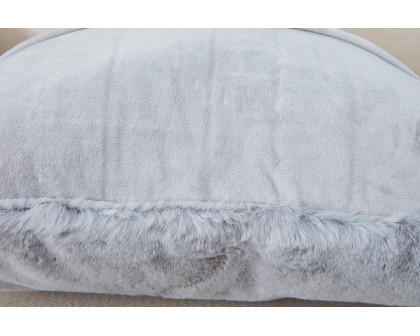 Furnings - Agnes Luxury Gray Chinchilla Faux Fur Pillow