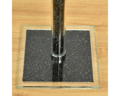 Furnings - Black Crushed Diamond Glass Paper Towel Holder in Gift Box