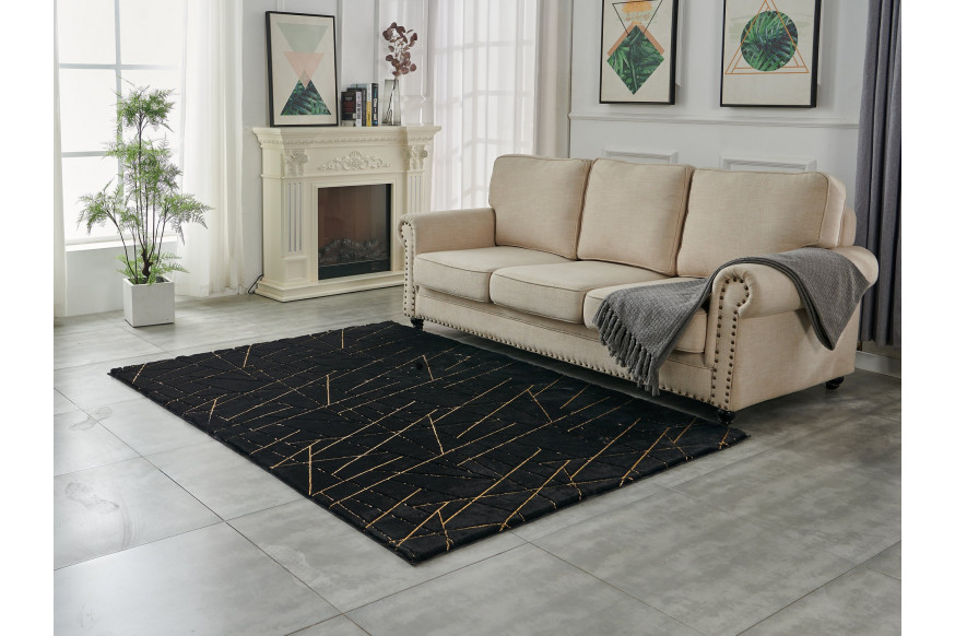 Faux-Chinchilla Area Rug - Large Sizes