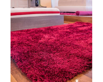 Furnings - Chubby Burgundy Area Rug (8-ft x 11-ft)