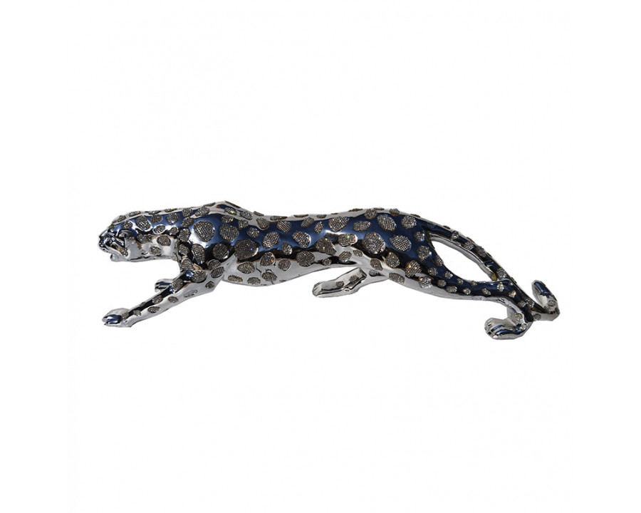 Furnings Ambrose Diamond Encrusted Chrome Plated Panther - Large