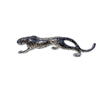 Furnings Ambrose Diamond Encrusted Chrome Plated Panther - Large