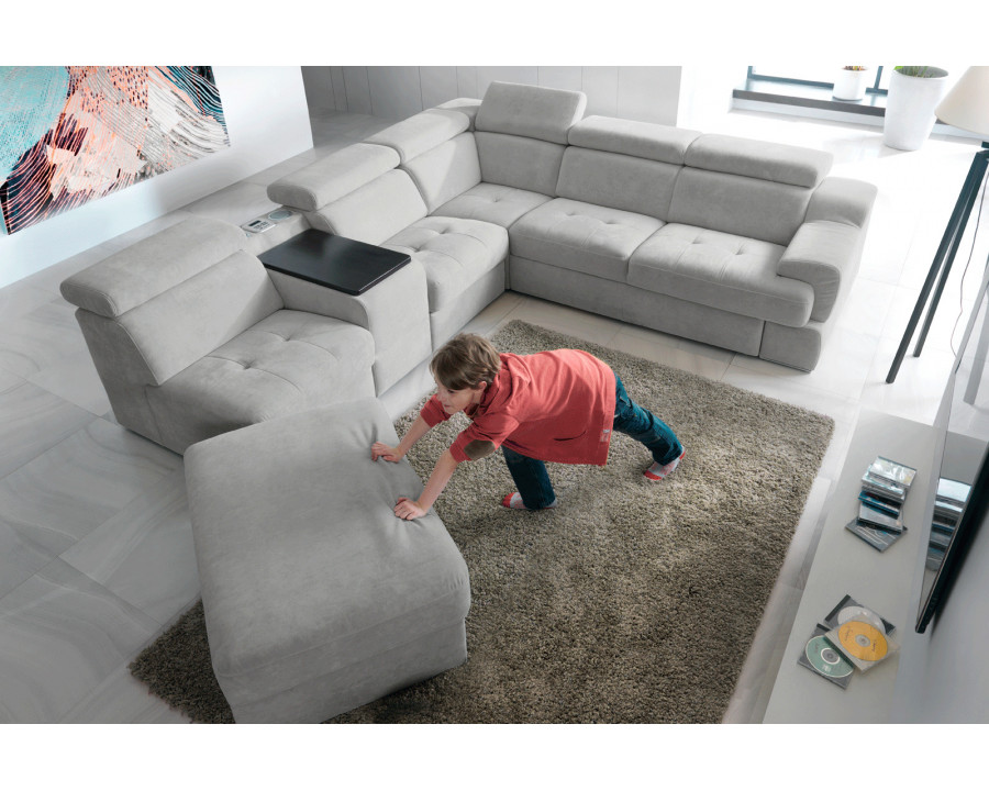 Gala - Belluno Sectional with Bar, Bed and Recliner Chair