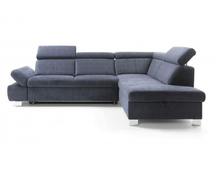 Gala Happy Sectional with Bed and Storage Right - Gray