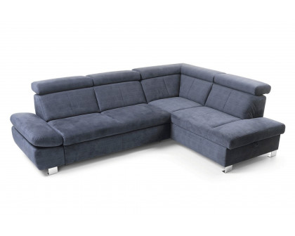 Gala Happy Sectional with Bed and Storage Right - Gray