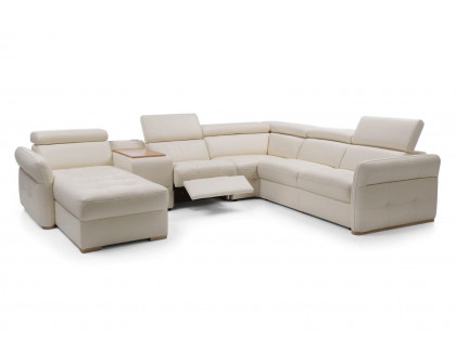 Gala - Massimo Sectional Left Chaise with Storage, Bar Element, Electric Recliner and Bed