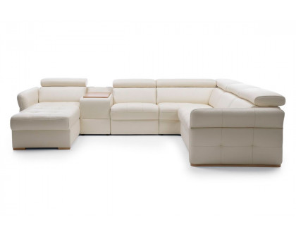 Gala - Massimo Sectional Left Chaise with Storage, Bar Element, Electric Recliner and Bed