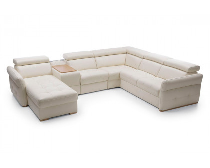 Gala - Massimo Sectional Left Chaise with Storage, Bar Element, Electric Recliner and Bed