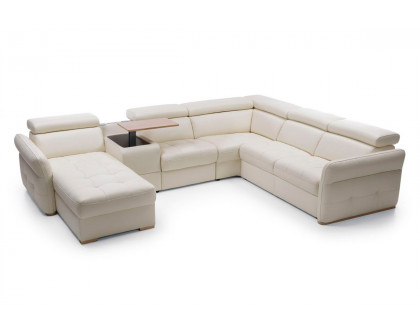 Gala - Massimo Sectional Left Chaise with Storage, Bar Element, Electric Recliner and Bed