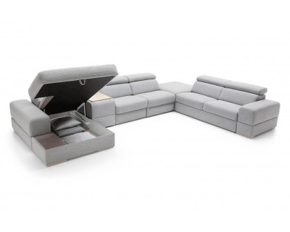 Gala - Plaza Sectional with Bed, Recliner Chair, Bar and Storage