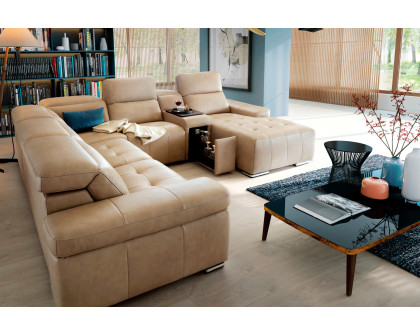 Gala - Domo Sectional With Bar, Recliner and Storage