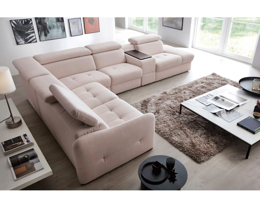 Gala - Domani Sectional with Recliner, Storage