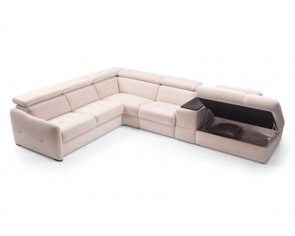 Gala - Domani Sectional with Recliner, Storage