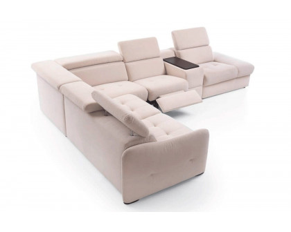 Gala - Domani Sectional with Recliner, Storage