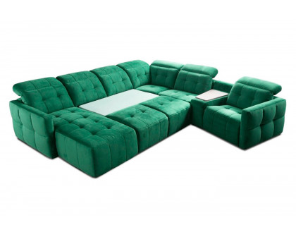 Gala - Cantana Sectional with Bed and Recliner