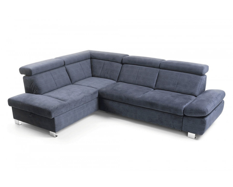 Gala Happy Sectional with Bed and Storage Left - Gray