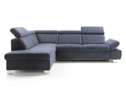 Gala Happy Sectional with Bed and Storage Left - Gray