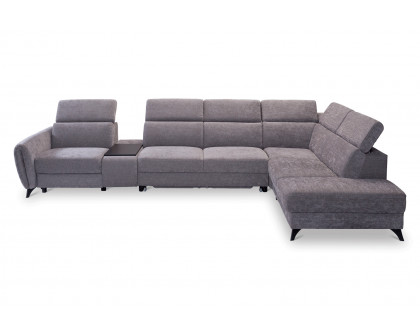 Gala - Lorens Sectional with Recliner, Bed, Bar