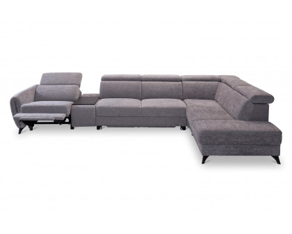 Gala - Lorens Sectional with Recliner, Bed, Bar