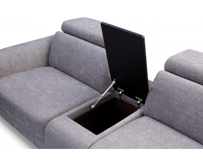 Gala - Lorens Sectional with Recliner, Bed, Bar