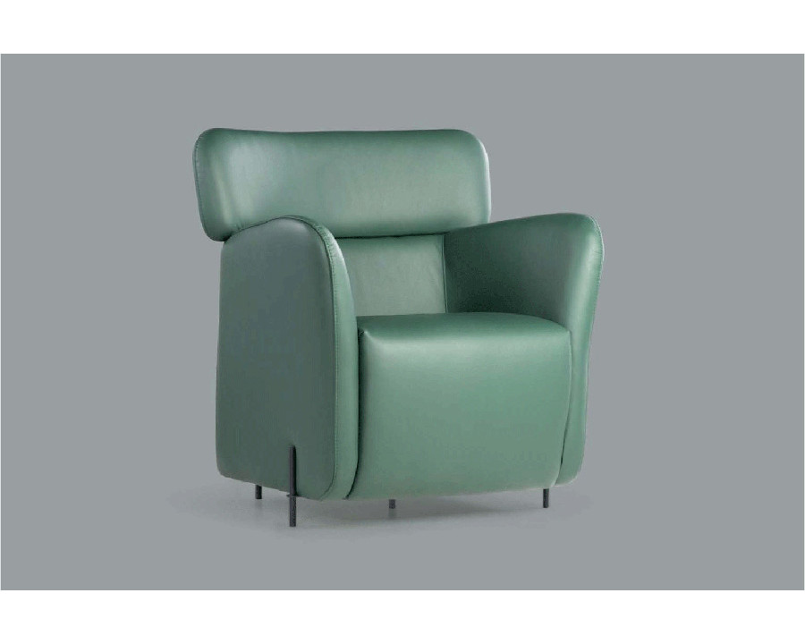 Gamamobel Ales Flared Arms Low Armchair - Lux Leather