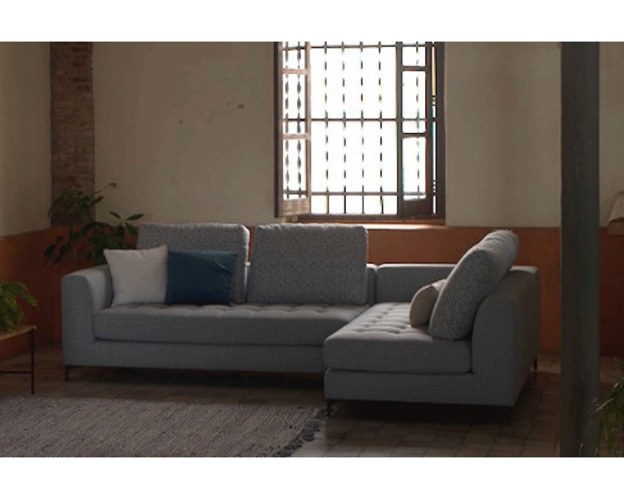 Gamamobel - Rimini Right Facing L-Shaped Corner Sofa Chaice in Series 9 Fabric