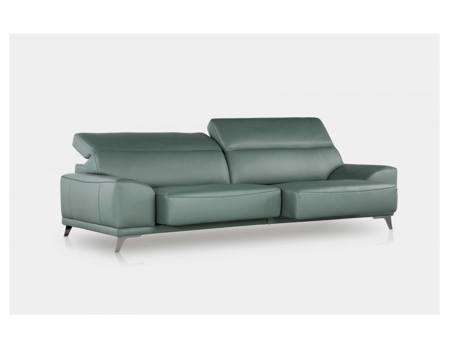 Gamamobel - Timor Pillow Top Arms Sofa in Green, Lux Leather