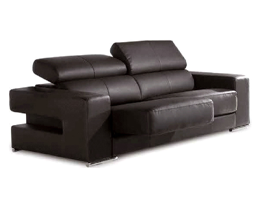 Gamamobel - Oscar Square Arms Stationary Loveseat in Lux Leather