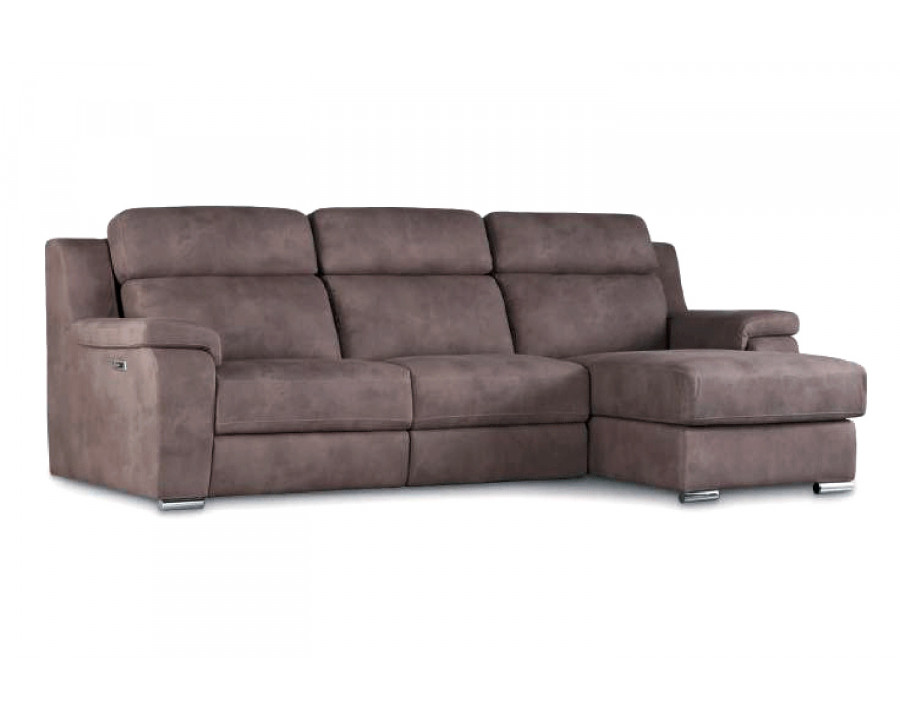 Gamamobel - Torino Pillow Top Arms Relax Sofa Chaice with 2 Recliners in Lux Leather