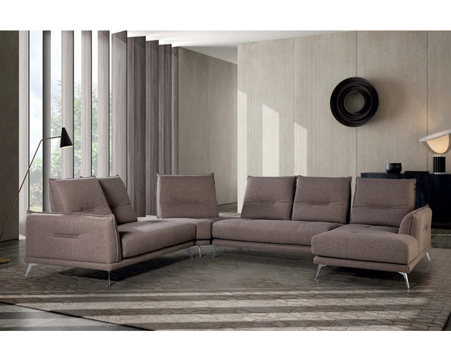 Gamamobel - Moloko Flared Arms Left Facing Sectional in Series 7 Fabric