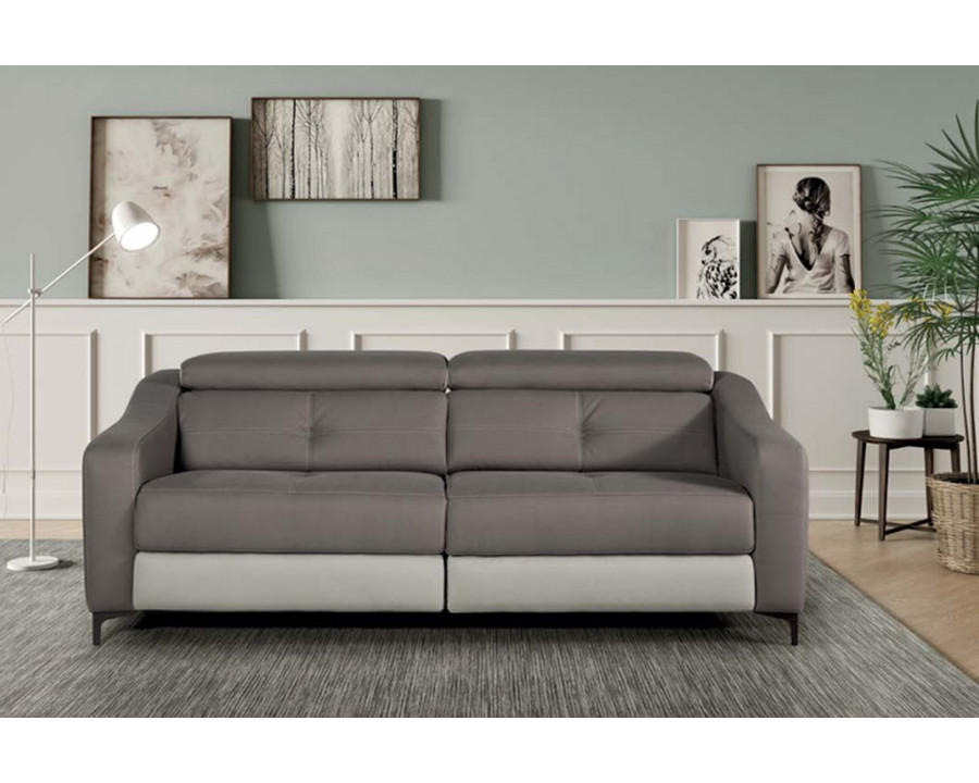 Gamamobel - Altea Square Arms Stationary Loveseat in Lux Leather