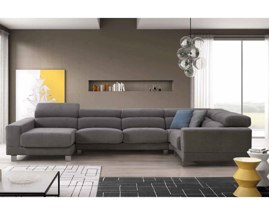 Gamamobel Brando Square Arms Right Facing Sectional - Series 9 Fabric