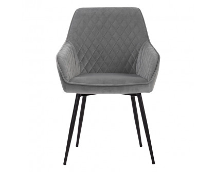 GFURN Hakon Dining Chair - Gray Velvet