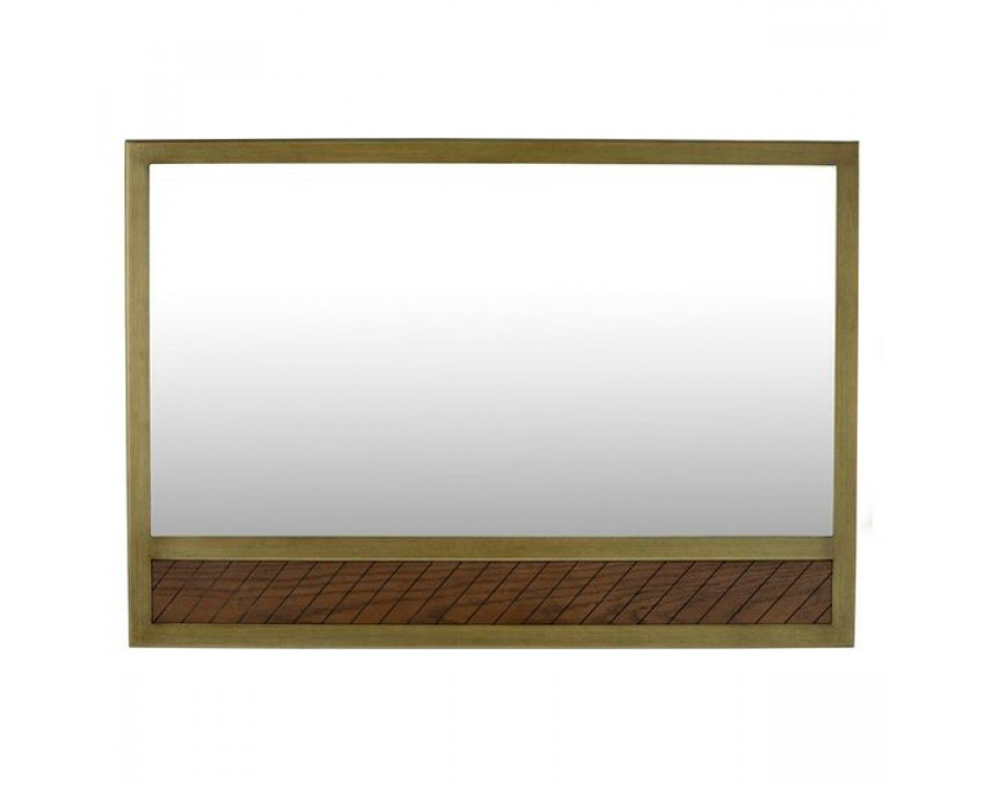 GFURN - Willingham Wall Mirror 120X80Cm in Boston Cherry/Brass