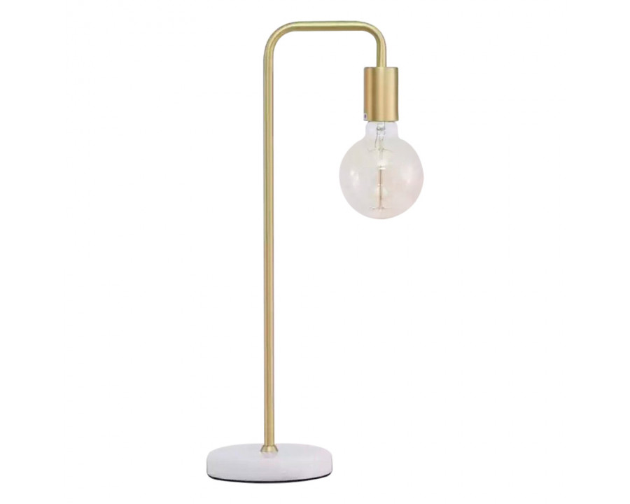 GFURN - Rachel Single Arm Table Lamp in Gold