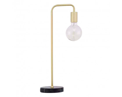 GFURN - Rachel Single Arm Table Lamp in Gold