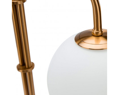 GFURN - Ase Marble Table Lamp in Black/Gold